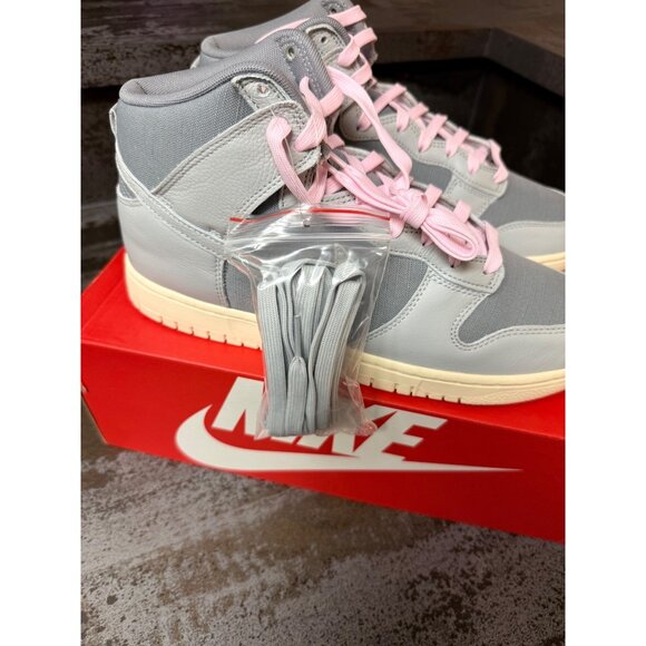 Nike Dunk High Premium Light Smoke Grey Pink Size 10.5- DQ8800-001 - Picture 3 of 9